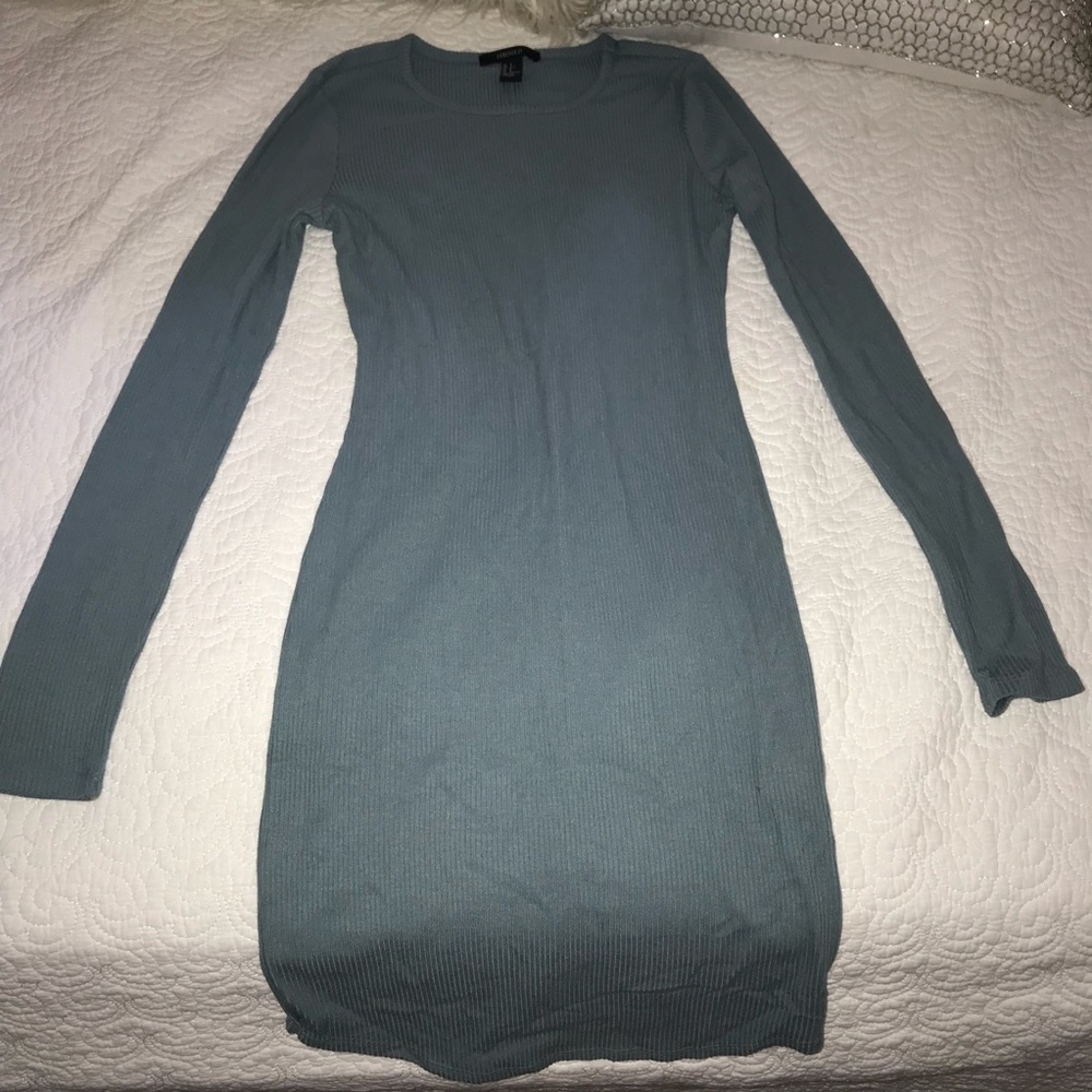 Pale blue dress